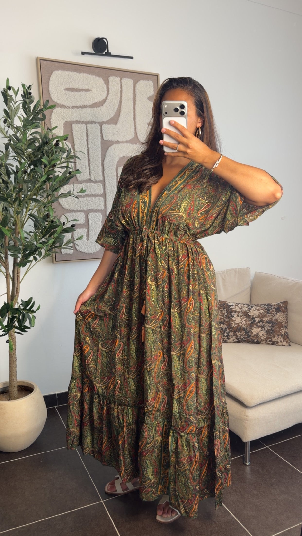 Robe azura kaki