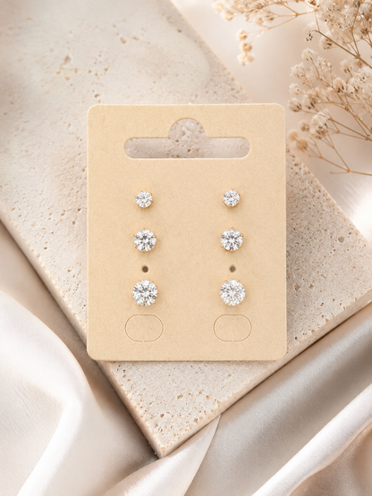 Lot de 3 paires de boucles d’oreilles