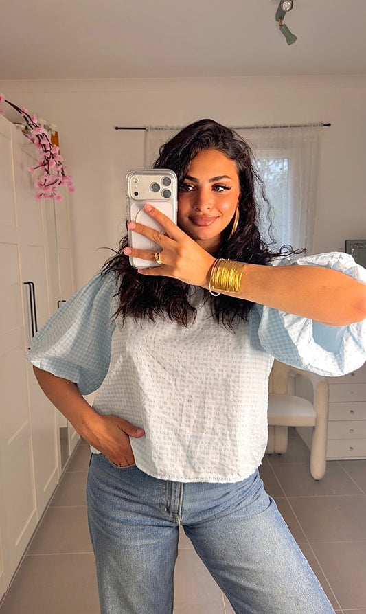 Blouse à carreaux signature