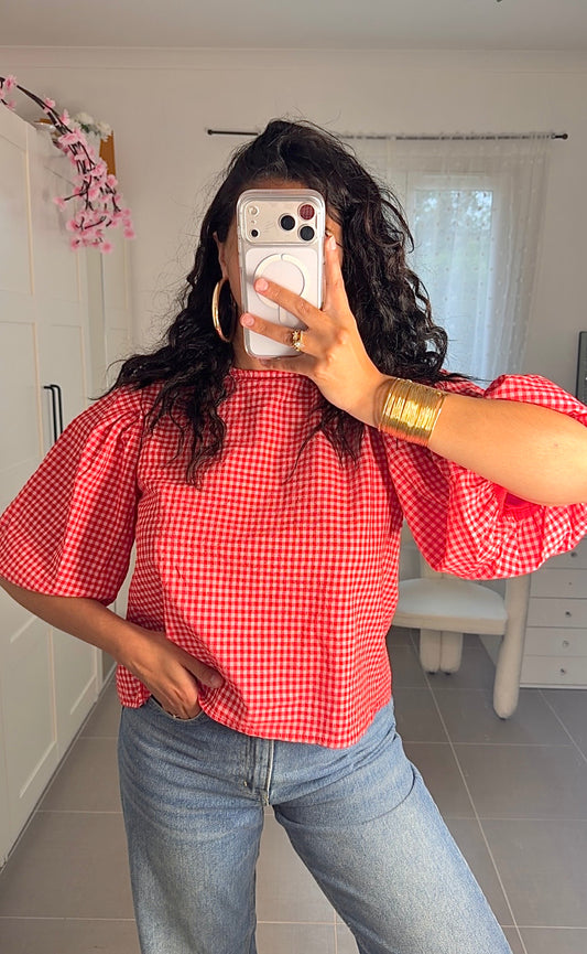 Blouse à carreaux signature